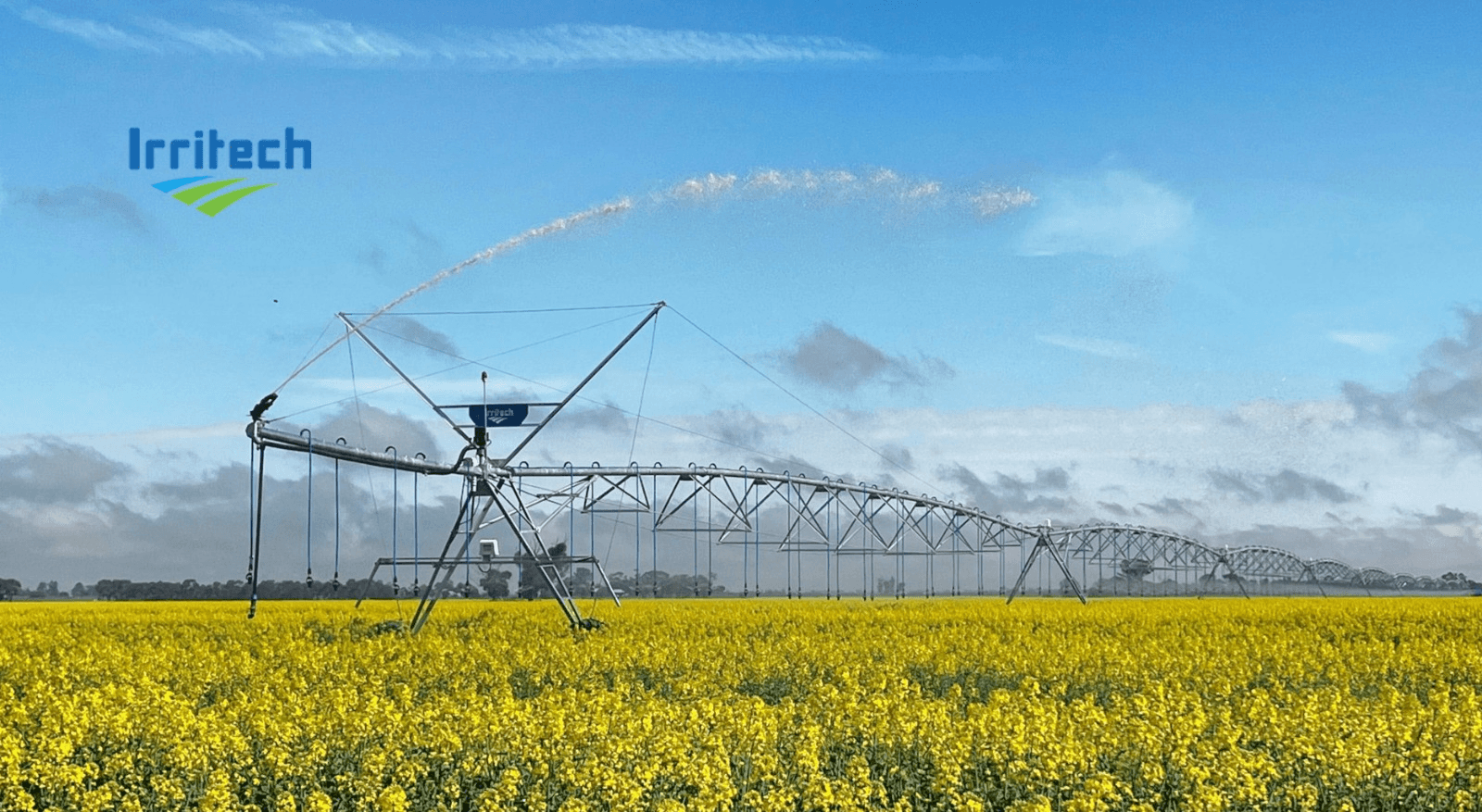 Irritech centre pivot irrigation system in operation