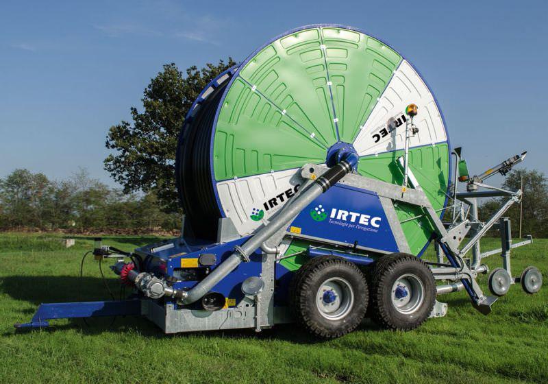 IRTEC MAGNUM hard hose irrigator in the field